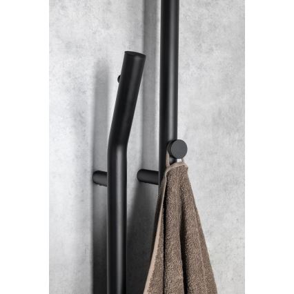 Sapho - Toallero eléctrico con temporizador DUOPASSO 45W 170x12 cm negro mate