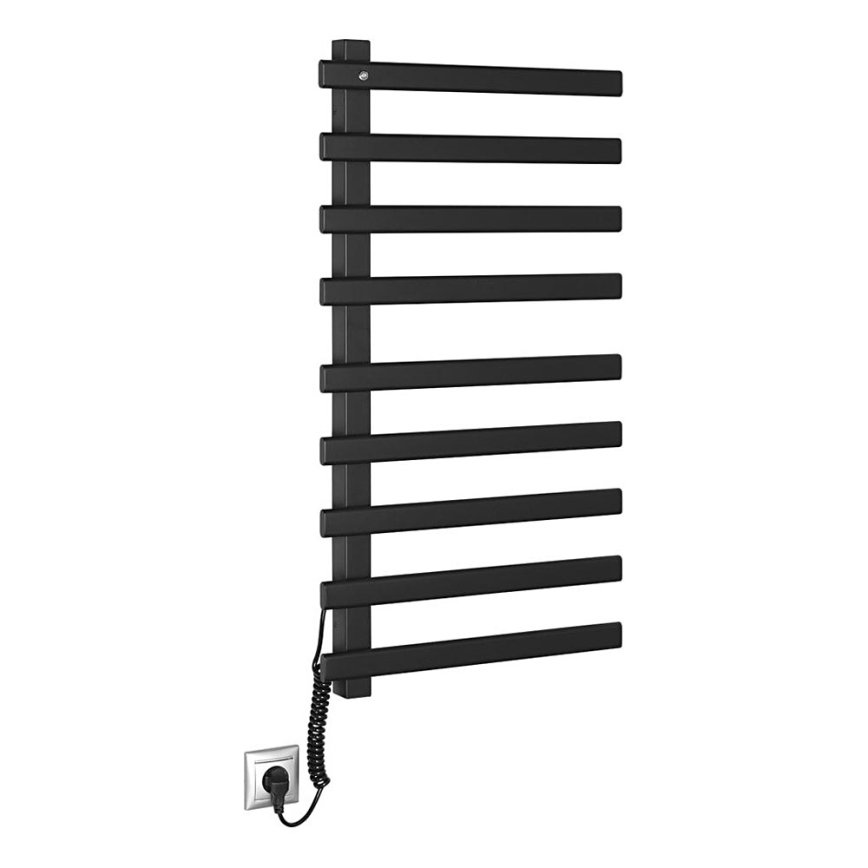 Sapho - Toallero eléctrico ELCOR 128W/230V 92 cm mate negro izquierda