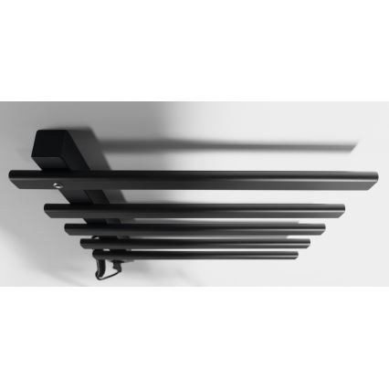 Sapho - Toallero eléctrico ELCOR 63W/230V 48x52 cm negro mate