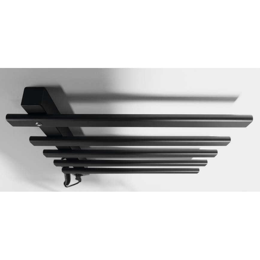 Sapho - Toallero eléctrico ELCOR 63W/230V 48x52 cm negro mate