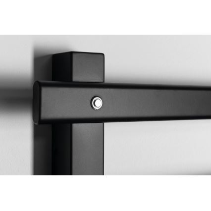 Sapho - Toallero eléctrico ELCOR 63W/230V 48x52 cm negro mate