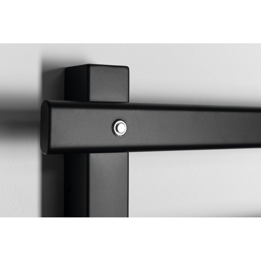 Sapho - Toallero eléctrico ELCOR 63W/230V 48x52 cm negro mate