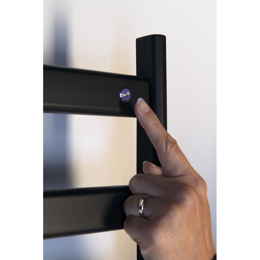 Sapho - Toallero eléctrico ELIAS 105W/230V 49x73 cm negro mate