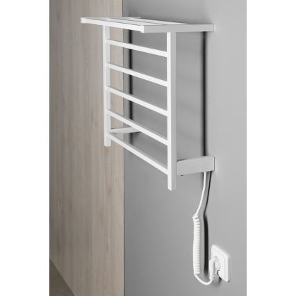 Sapho - Toallero eléctrico ELZOR 60W/230V 47x50 cm blanco mate