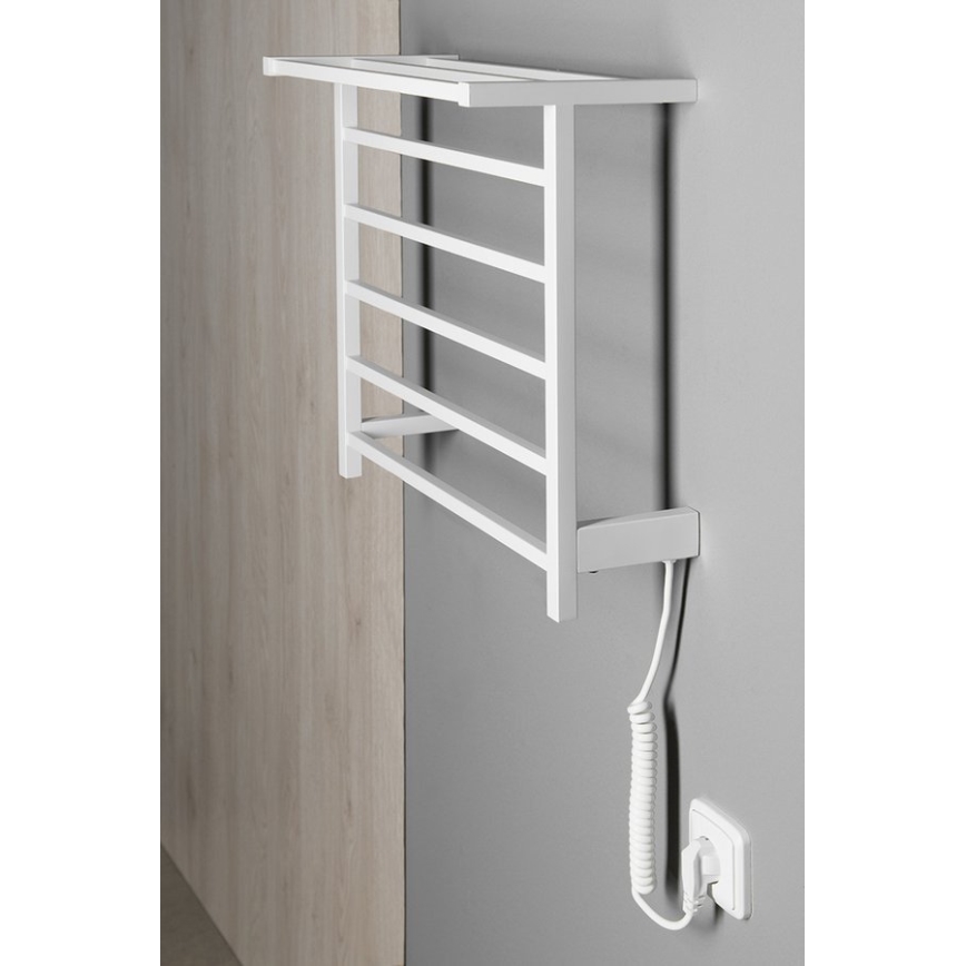 Sapho - Toallero eléctrico ELZOR 60W/230V 47x50 cm blanco mate
