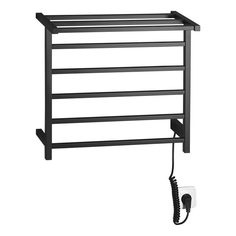 Sapho - Toallero eléctrico ELZOR 60W/230V 47x50 cm negro mate