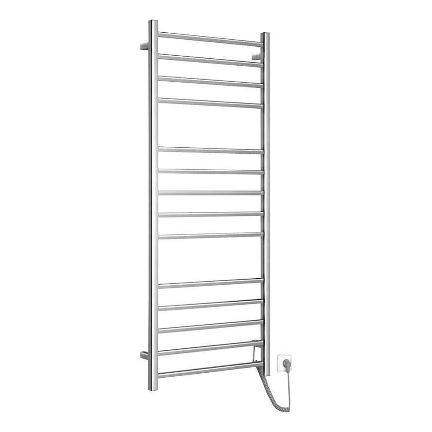 Sapho - Toallero eléctrico ESKINADO 130W/230V 150 cm cromo brillante derecho cuadrado