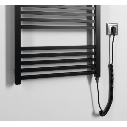 Sapho - Toallero eléctrico METRO-E 500W/230V 50x134 cm negro mate