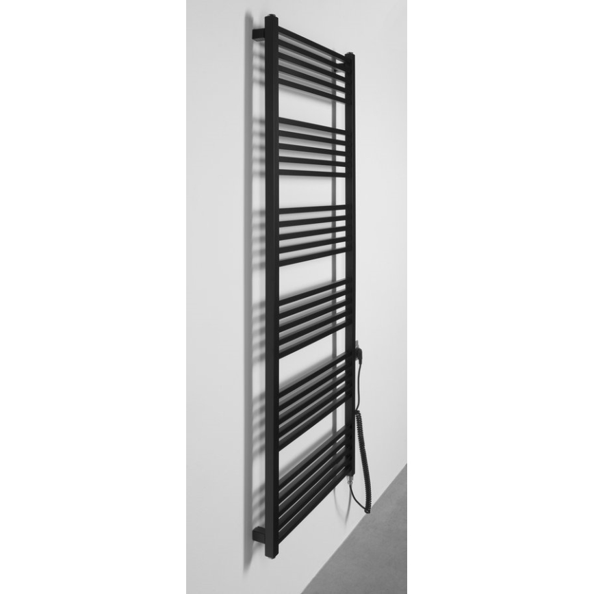 Sapho - Toallero eléctrico METRO-E 800W/230V 60x162 cm negro mate