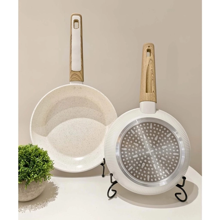 Sartén BIANCO de 28 cm crema/marrón