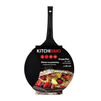 Sartén para crepes KITCHISIMO 26 cm negra