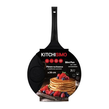 Sartén para tortitas KITCHISIMO 26 cm negra