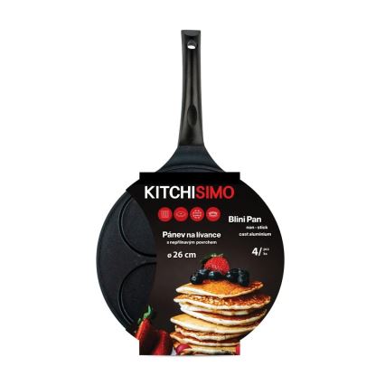 Sartén para tortitas KITCHISIMO 26 cm negra