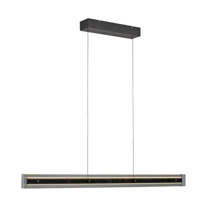 Schöner Wohnen 11316-18 - Lámpara colgante LED regulable suspendida por cable LENA LED/32W/230V 105 cm negra