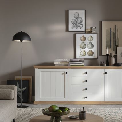 Schöner Wohnen 11727-18 - Lámpara de pie ALI 1xE27/25W/230V, negra