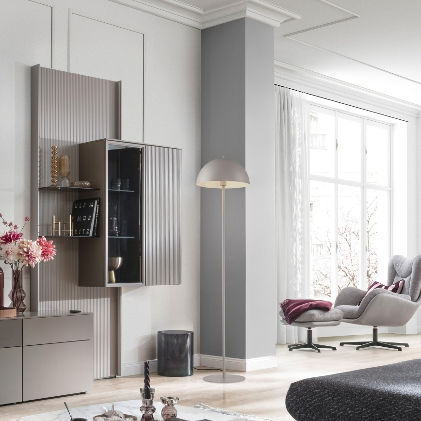 Schöner Wohnen 11727-39 - Lámpara de pie ALI 1xE27/25W/230V gris