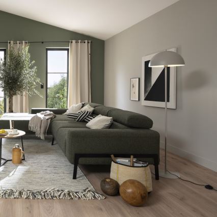 Schöner Wohnen 11727-39 - Lámpara de pie ALI 1xE27/25W/230V gris