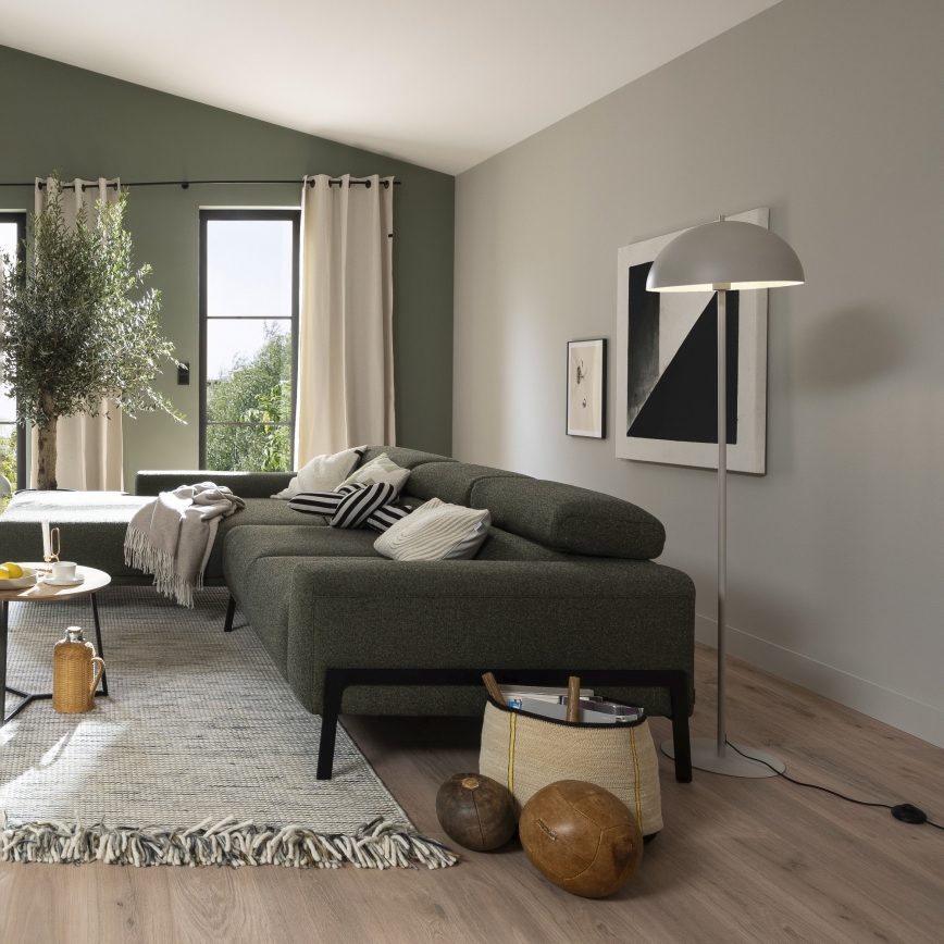 Schöner Wohnen 11727-39 - Lámpara de pie ALI 1xE27/25W/230V gris