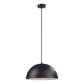 Schöner Wohnen 11728-18 - Lámpara colgante con cable ALI 1xE27/25W/230V Ø 38 cm negra
