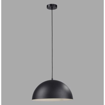 Schöner Wohnen 11728-18 - Lámpara colgante con cable ALI 1xE27/25W/230V Ø 38 cm negra