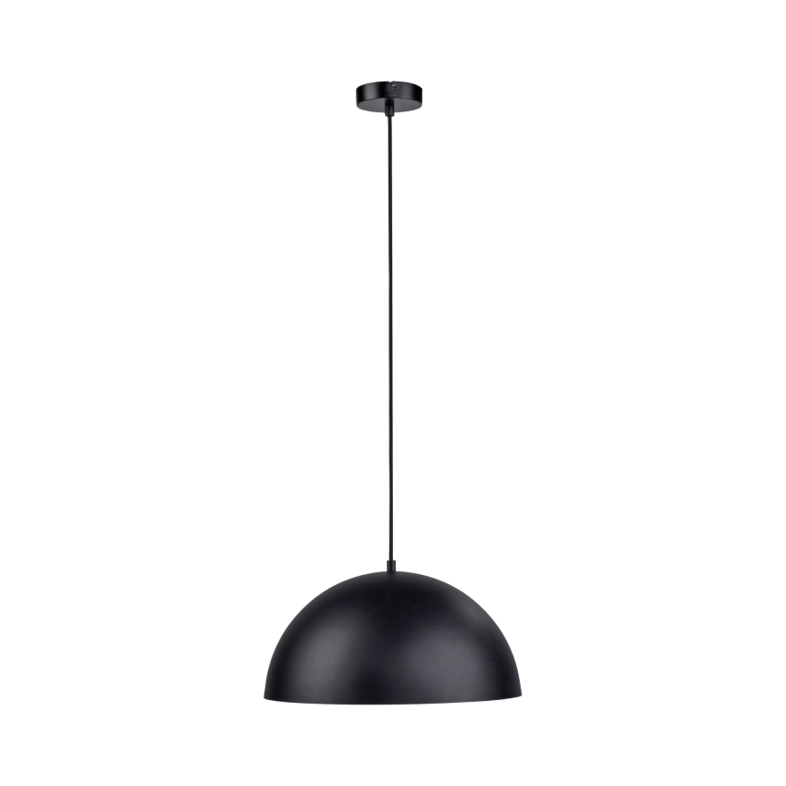 Schöner Wohnen 11728-18 - Lámpara colgante con cable ALI 1xE27/25W/230V Ø 38 cm negra