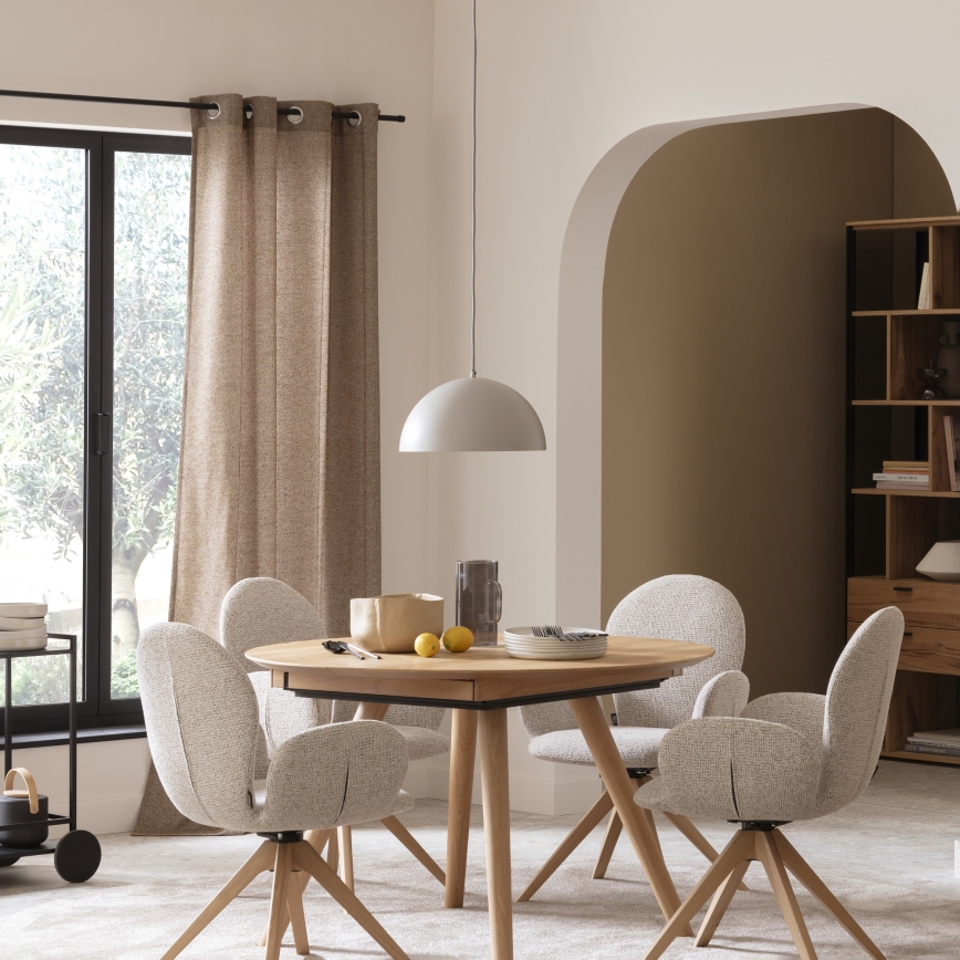 Schöner Wohnen 11728-39 - Lámpara colgante con cable ALI 1xE27/25W/230V Ø 38 cm gris