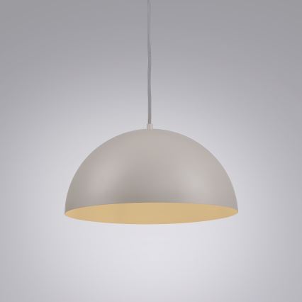 Schöner Wohnen 11728-39 - Lámpara colgante con cable ALI 1xE27/25W/230V Ø 38 cm gris