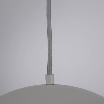 Schöner Wohnen 11728-39 - Lámpara colgante con cable ALI 1xE27/25W/230V Ø 38 cm gris