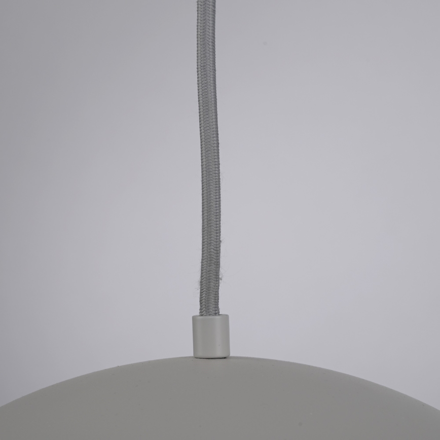 Schöner Wohnen 11728-39 - Lámpara colgante con cable ALI 1xE27/25W/230V Ø 38 cm gris