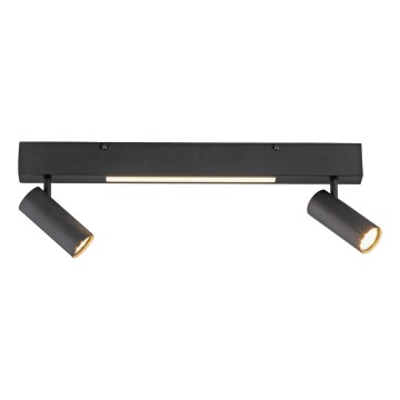 Schöner Wohnen 11793-18 - Foco LED empotrable DANTE 2xGU10/10W/230V + LED/7,2W, negro