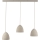 Schöner Wohnen 12541-42 - Lámpara colgante con cable TRAVENTA 3xE27/40W/230V hormigón