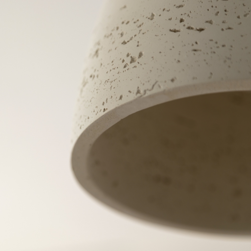 Schöner Wohnen 12541-42 - Lámpara colgante con cable TRAVENTA 3xE27/40W/230V hormigón