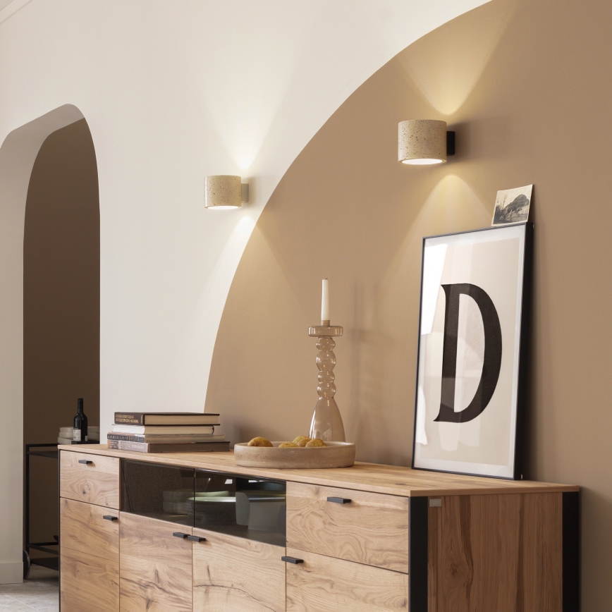 Schöner Wohnen 12542-42 - Aplique de pared TRAVENTA 1xG9/10W/230V acabado hormigón