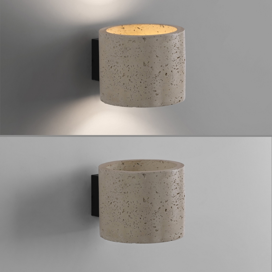 Schöner Wohnen 12542-42 - Aplique de pared TRAVENTA 1xG9/10W/230V acabado hormigón