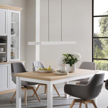 Schöner Wohnen 12577-16 - Lámpara colgante regulable suspendida por cable ADRIANA ROUND 2xLED/24W/230V 2700/3000/3500/4000/5000K blanco