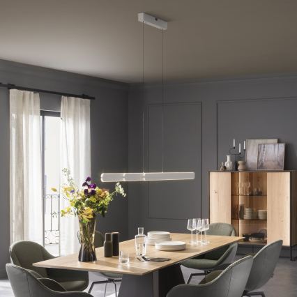 Schöner Wohnen 12577-16 - Lámpara colgante regulable suspendida por cable ADRIANA ROUND 2xLED/24W/230V 2700/3000/3500/4000/5000K blanco