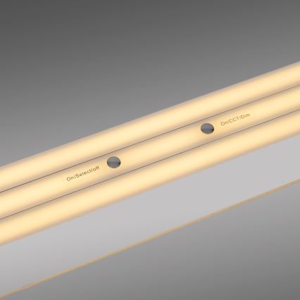 Schöner Wohnen 12577-16 - Lámpara colgante LED regulable con cable ADRIANA ROUND 2xLED/24W/230V 2700/3000/3500/4000/5000K 160 cm blanco