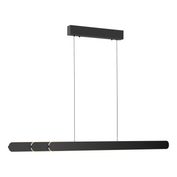 Schöner Wohnen 12577-18 - Lámpara colgante LED regulable suspendida en cable ADRIANA ROUND 2xLED/24W/230V 2700/3000/3500/4000/5000K 160 cm negro