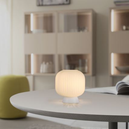 Schöner Wohnen 13573-16 - Lámpara de mesa NAMI 1xE27/25W/230V blanca