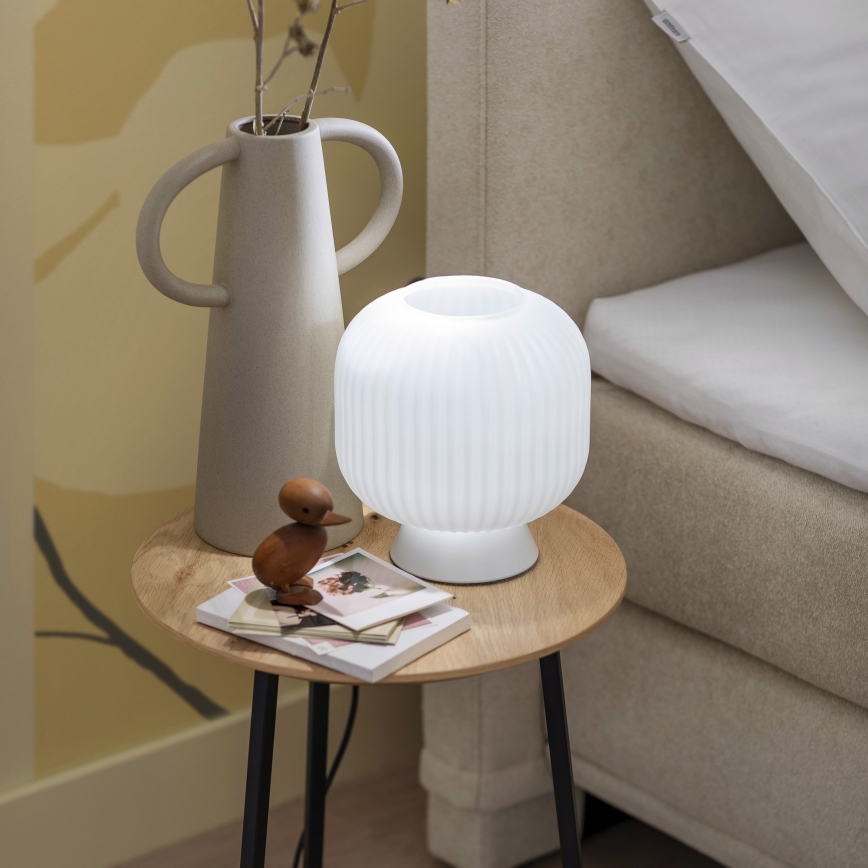 Schöner Wohnen 13573-16 - Lámpara de mesa NAMI 1xE27/25W/230V blanca