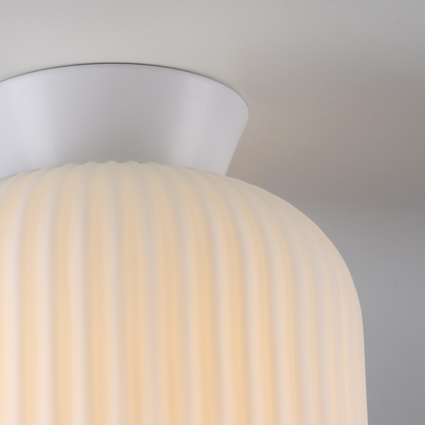 Schöner Wohnen 13574-16 - Lámpara de techo NAMI 1xE27/25W/230V Ø 20 cm blanca