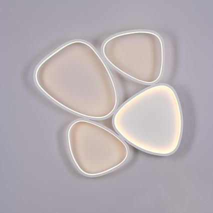 Schöner Wohnen 14038-16 - Lámpara de techo LED regulable PEBBLES LED/35,5W/230V blanca