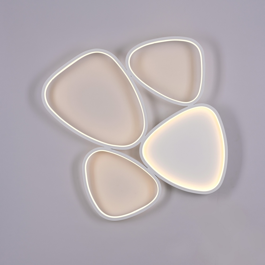 Schöner Wohnen 14038-16 - Lámpara de techo LED regulable PEBBLES LED/35,5W/230V blanca