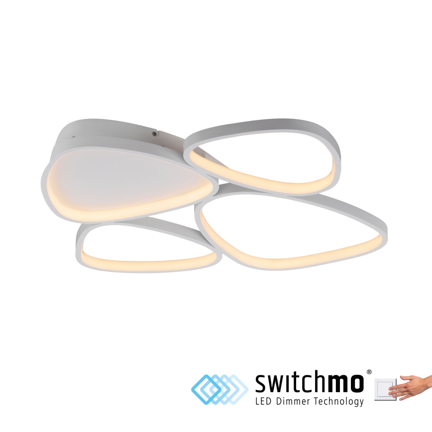 Schöner Wohnen 14038-16 - Lámpara de techo LED regulable PEBBLES LED/35,5W/230V blanca