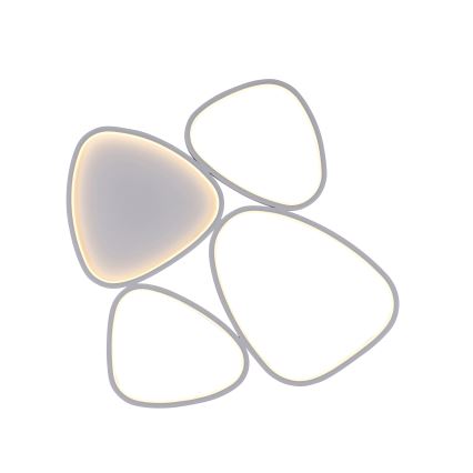 Schöner Wohnen 14038-16 - Lámpara de techo LED regulable PEBBLES LED/35,5W/230V blanca