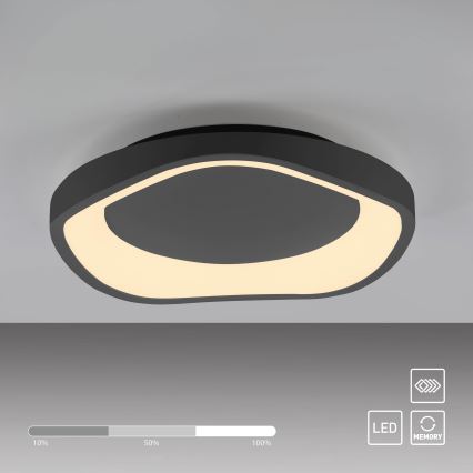 Schöner Wohnen 14233-18 - Luminaria de techo LED regulable MONTA LED/21W/230V Ø 40 cm negra