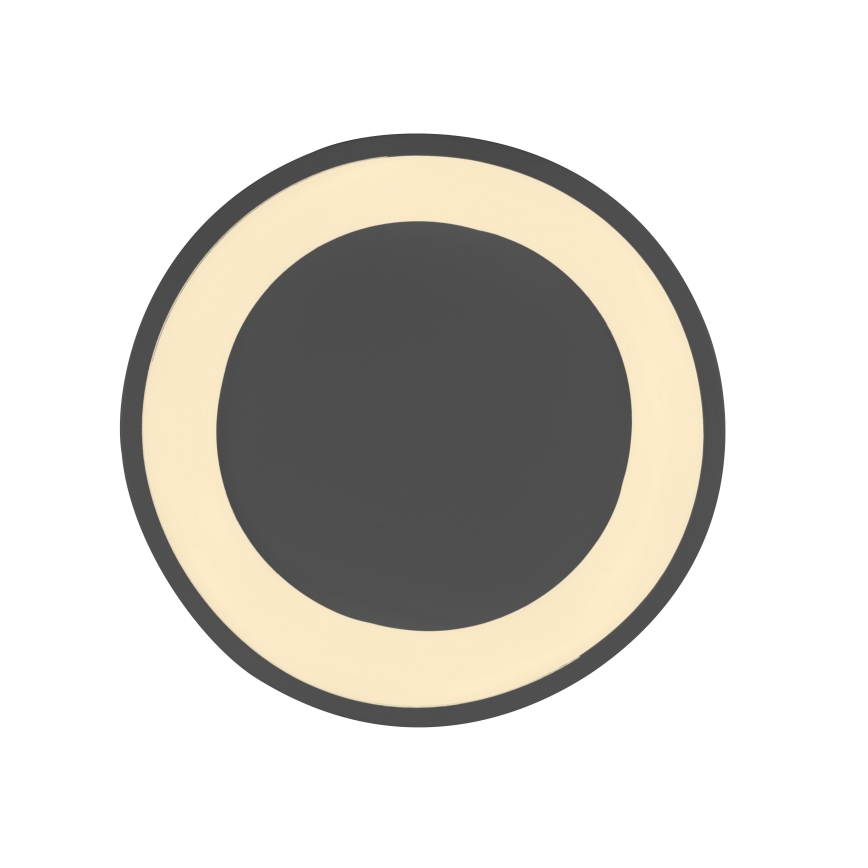 Schöner Wohnen 14233-18 - Luminaria de techo LED regulable MONTA LED/21W/230V Ø 40 cm negra