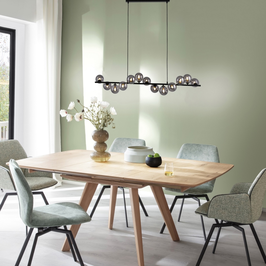 Schöner Wohnen 14504-18 - Lámpara colgante LED con cable DUBAI 13xG9/3W/230V negro/ahumado