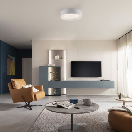 Schöner Wohnen 14593-16 - Lámpara de techo LED regulable TAVOLI LED/10W/230V 2700-6500K Ø 28,5 cm blanca + mando a distancia