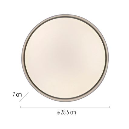 Schöner Wohnen 14593-16 - Lámpara de techo LED regulable TAVOLI LED/10W/230V 2700-6500K Ø 28,5 cm blanca + mando a distancia